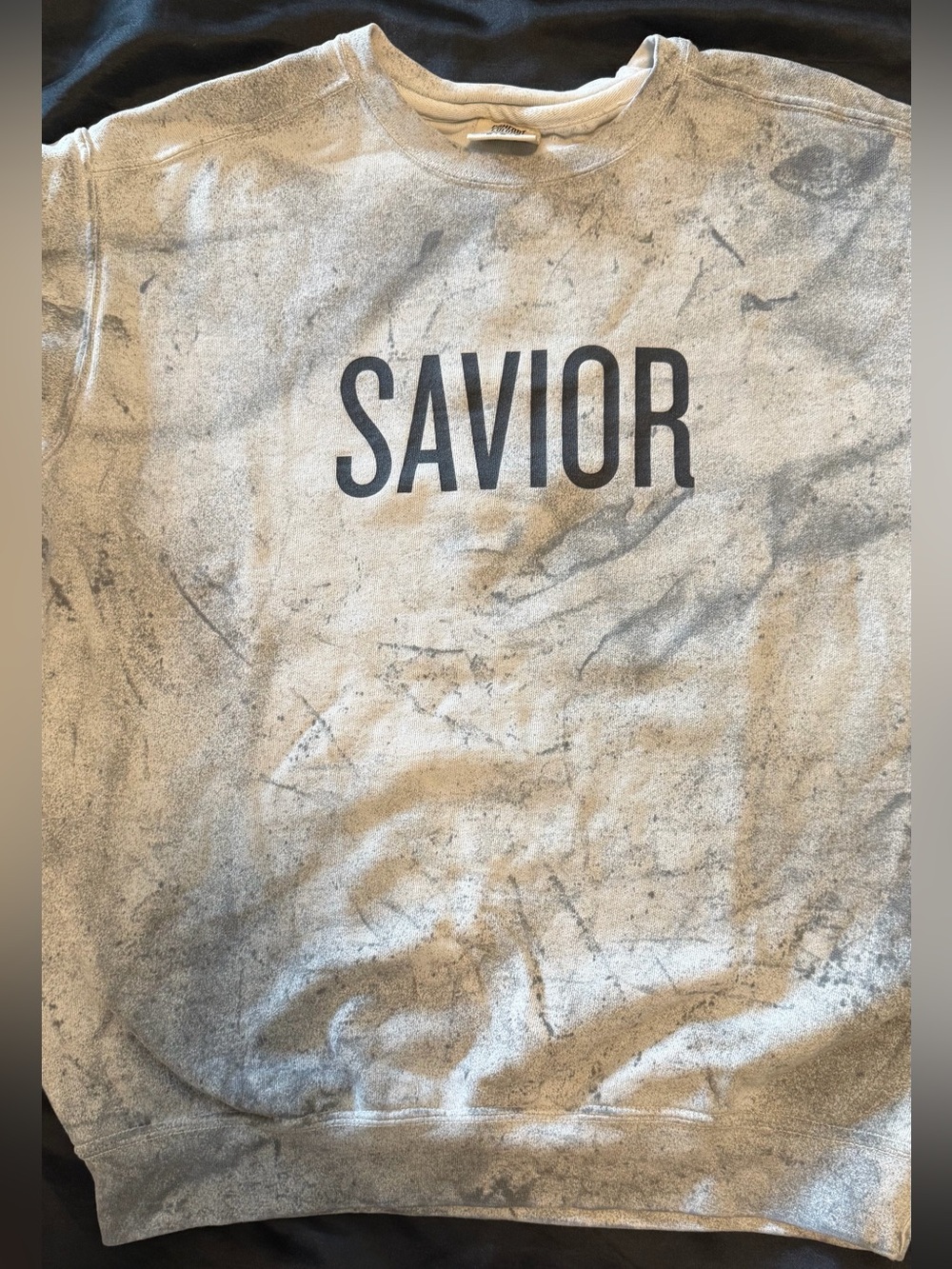 Women's Gray Graphic Pullover Sweater - Jesus Image church